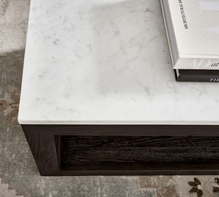 Folsom 53" Marble Coffee Table | Pottery Barn