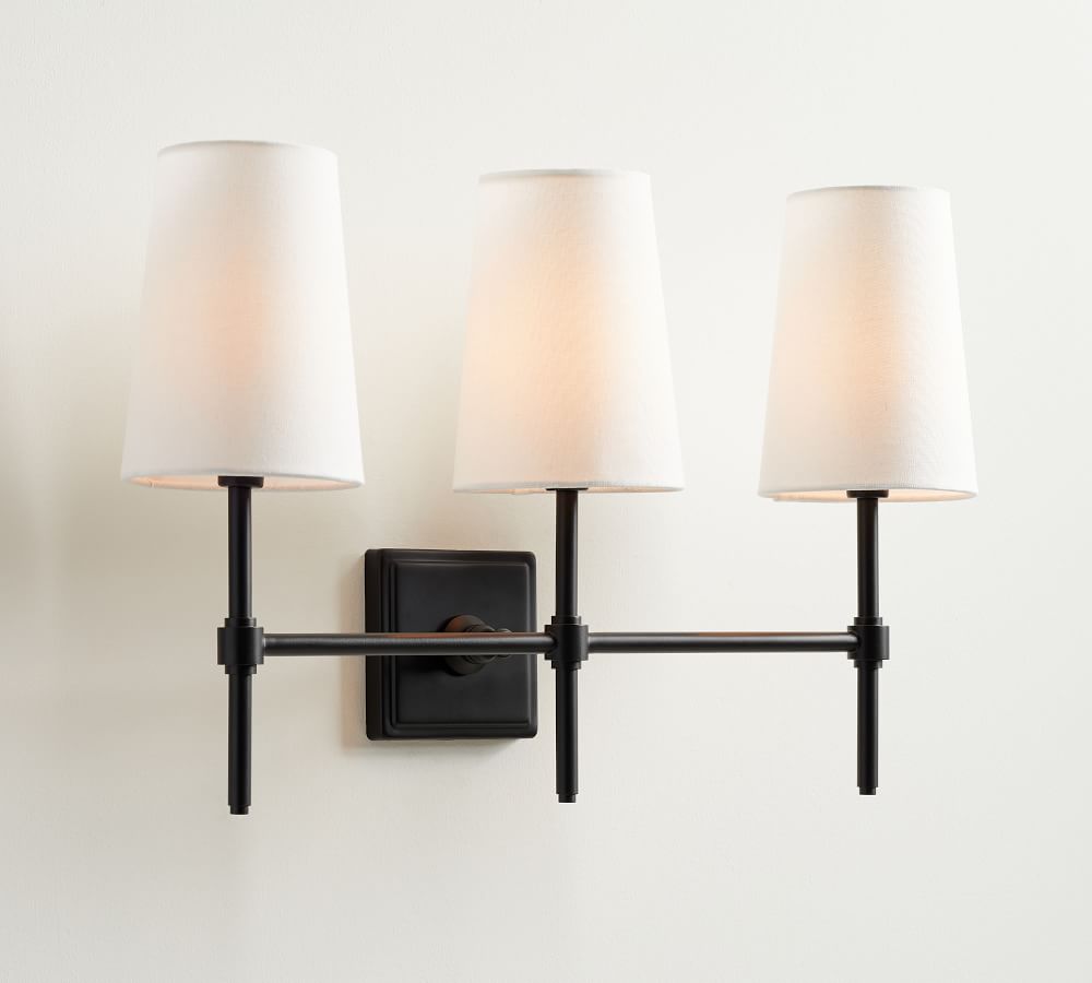 Pearson Triple Shade Sconce | Pottery Barn