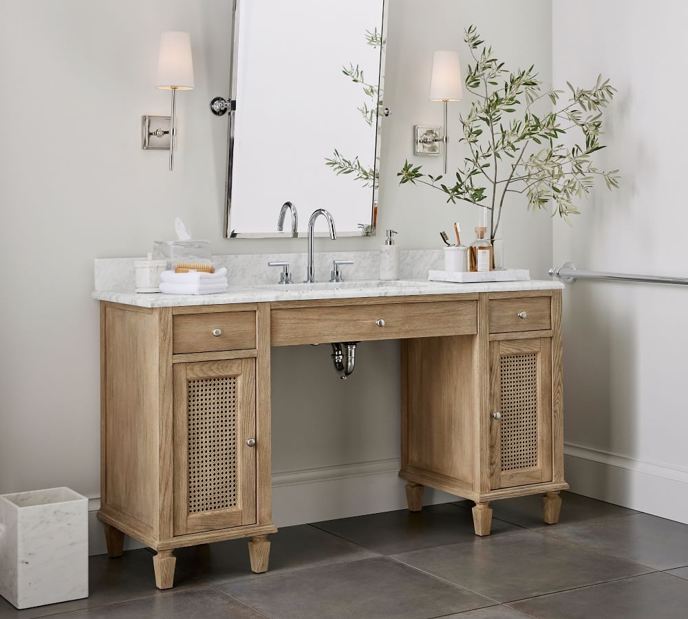 Sausalito 61" Single Wide Sink Vanity - ADA | Pottery Barn