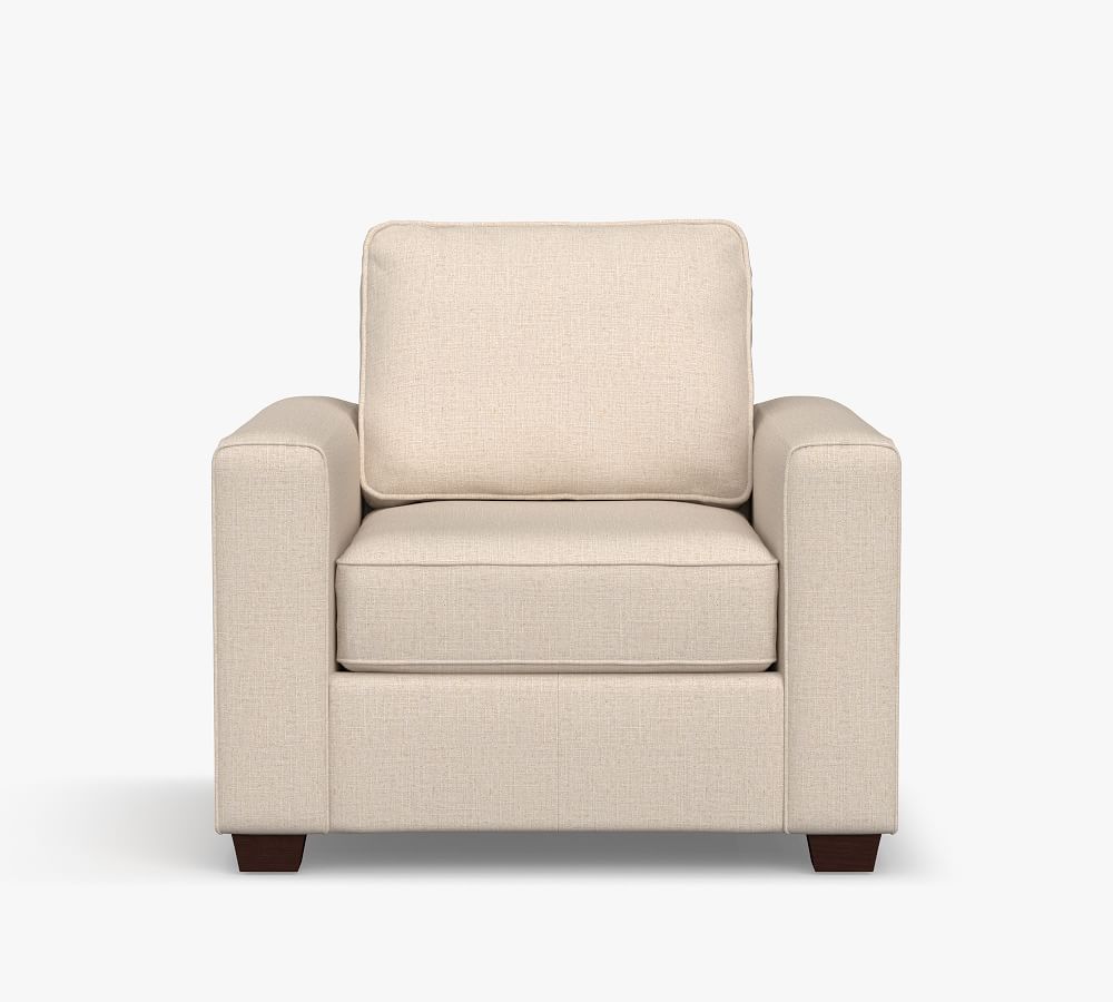 Fremont Square Arm Upholstered Armchair | Pottery Barn