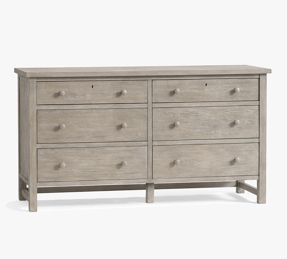 Farmhouse 6Drawer Wide Dresser Pottery Barn