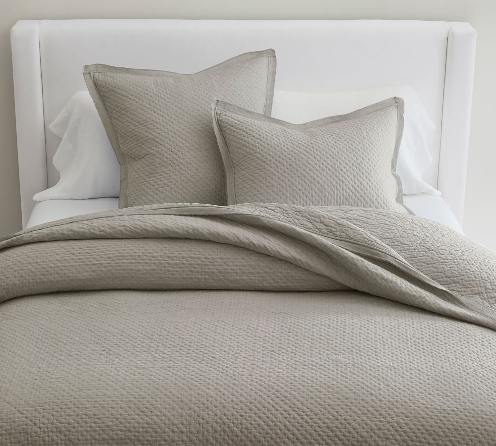 Melange Handcrafted Cotton Quilted Sham | Pottery Barn