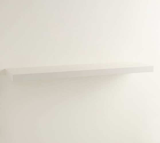 Brighton Floating Wood Shelves, Wall Mounted Wooden Shelves White And Grey