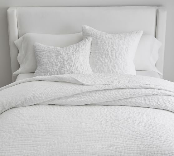 pottery barn white duvet king