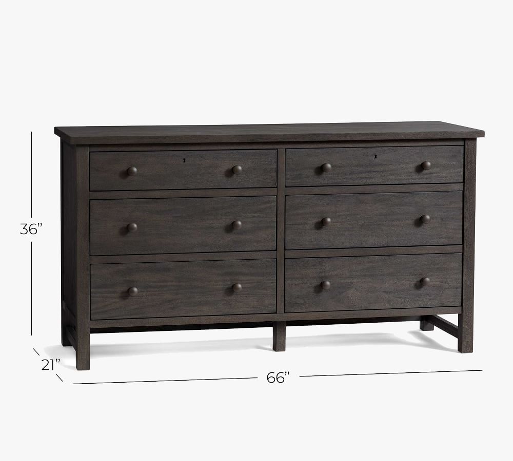 Farmhouse 6-Drawer Wide Dresser | Pottery Barn