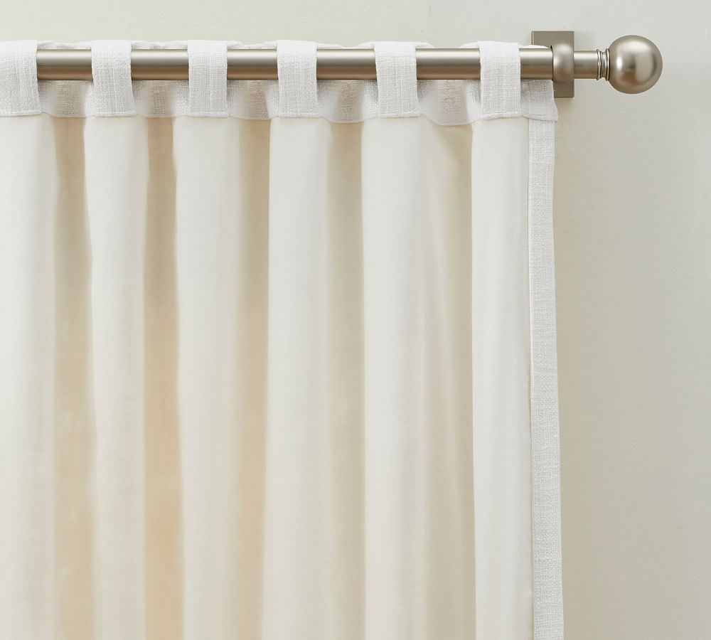 Faye Textured Linen Curtain | Pottery Barn