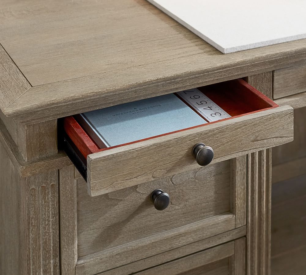 Livingston Executive Desk with Drawers Pottery Barn