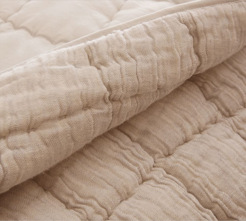 Cloud Linen Handcrafted Quilt Pottery Barn