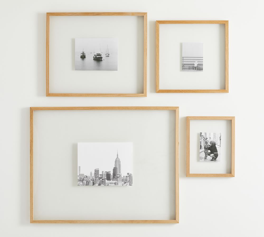 Floating Wood Gallery Frames Pottery Barn