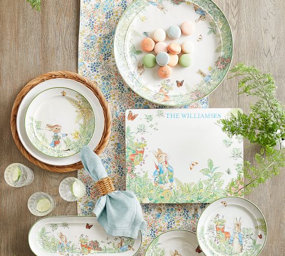 Pottery Barn Kids BEATRIX POTTER Peter Rabbit PLACEMAT Easter Holiday Table NEW 