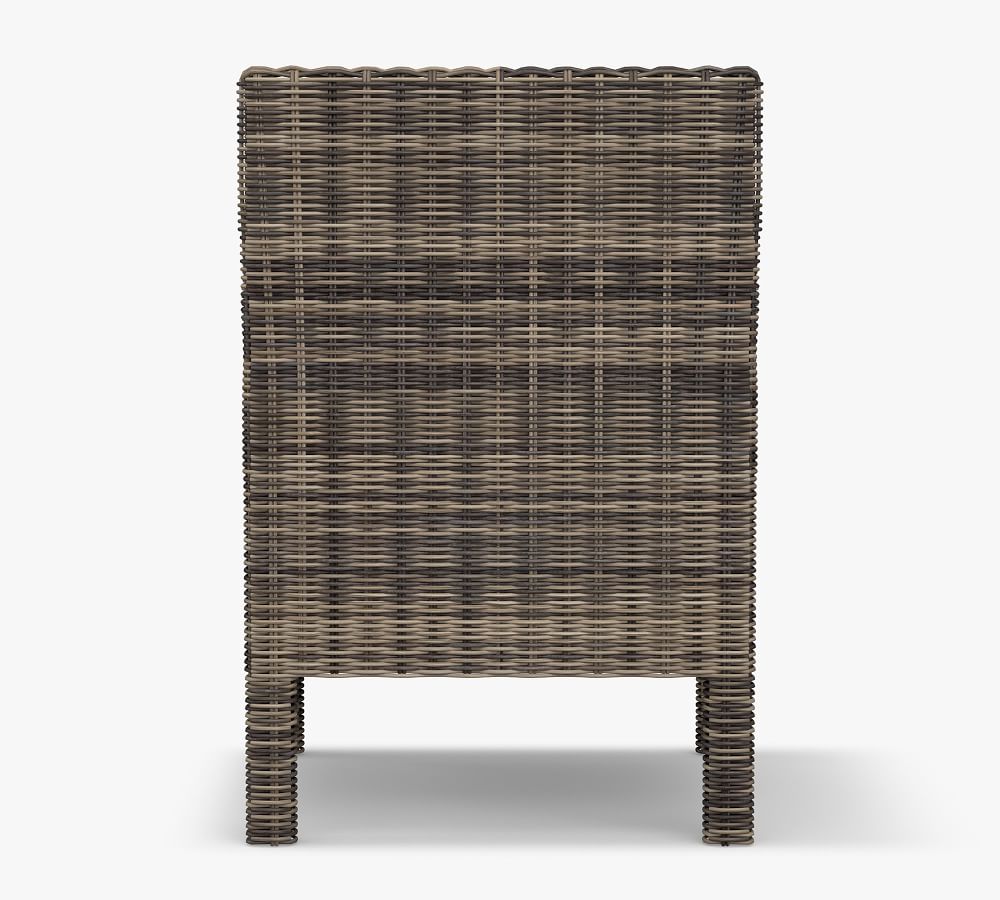 Torrey Indoor/Outdoor All-Weather Wicker Square Arm Dining Chair ...