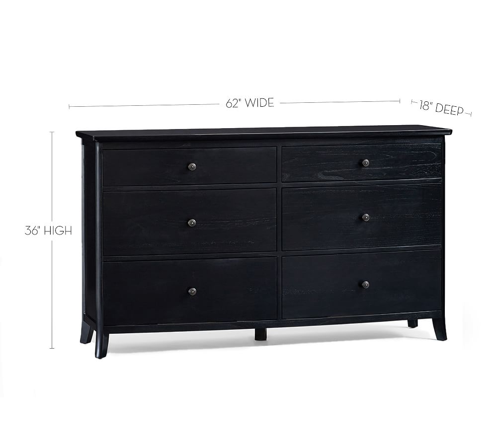 Chloe 6-Drawer Wide Dresser | Pottery Barn