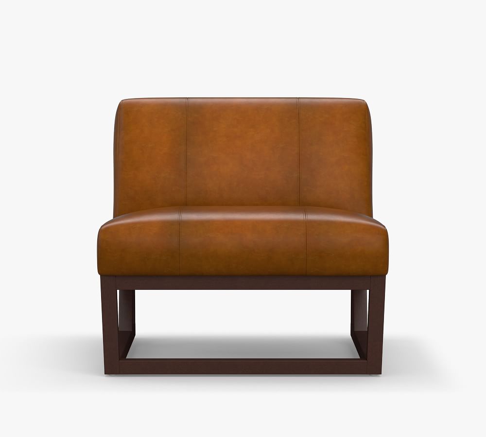Topanga Leather Armchair Pottery Barn