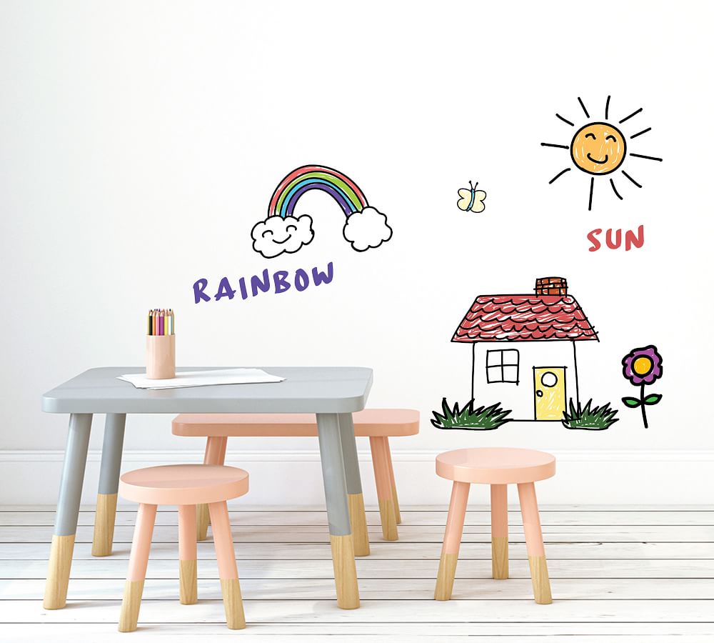 Dry Erase Removable Wallpaper Pottery Barn