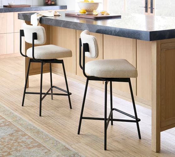 pottery barn swivel counter stools