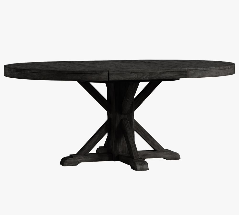 Benchwright Round Pedestal Extending Dining Table Pottery Barn