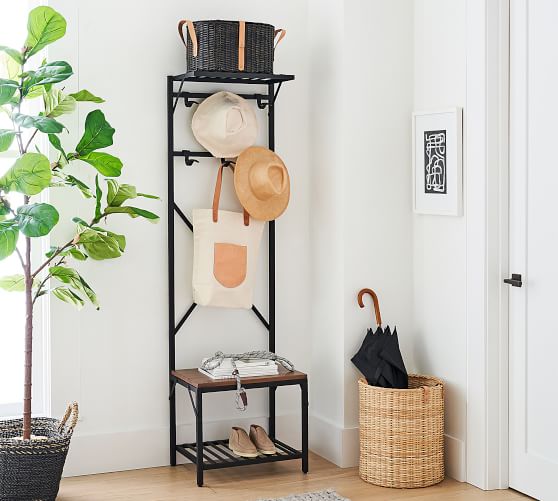 ada hall tree and shoe storage