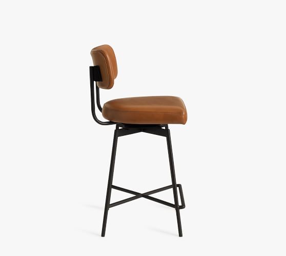 leather swivel bar stools counter height