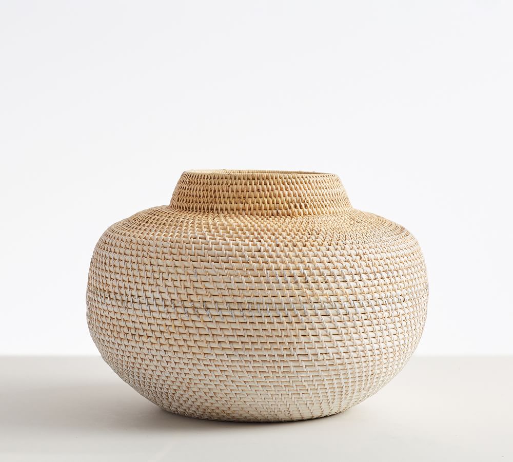 Woven Rattan Vases Pottery Barn
