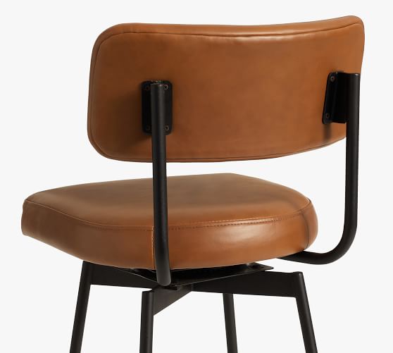 leather counter height stools swivel