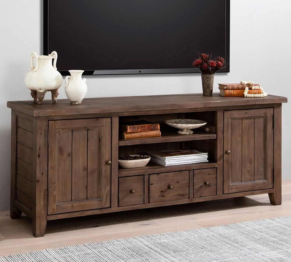 Beckett 63" Reclaimed Wood Media Console | Pottery Barn