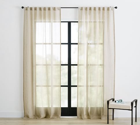 Emery Linen Cordless Roman Blackout Shade | Pottery Barn