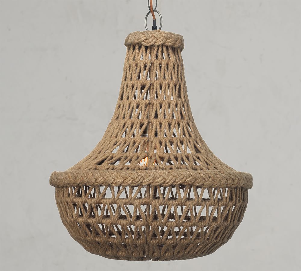 Orinda Jute Chandelier | Pottery Barn