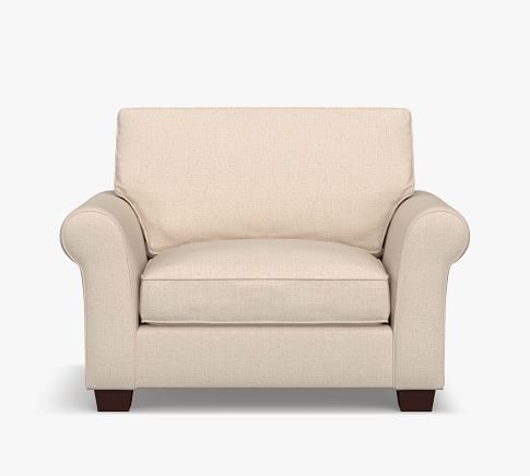 PB Comfort Roll Arm Slipcovered Chair-And-A-Half | Pottery Barn