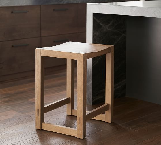 pottery barn backless bar stools