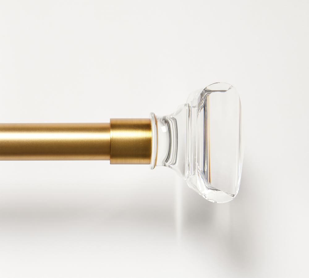 Brass Glass Square Finial Pottery Barn