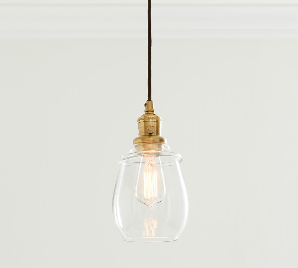 Petite Glass Globe Cord Pendant | Pottery Barn