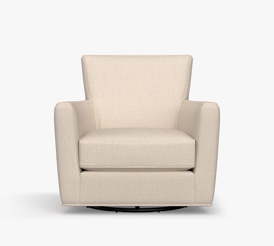 upholstered swivel glider