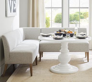 pottery barn banquette seating