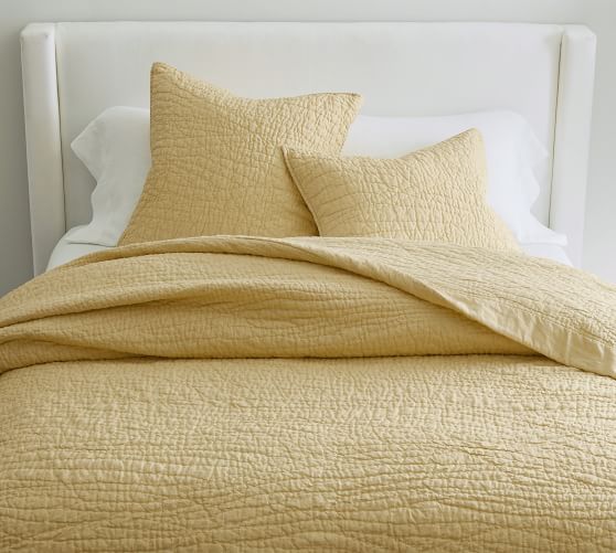 mustard yellow coverlet