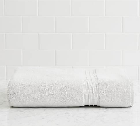 White Hydrocotton Quick-Dry Organic Bath Sheet