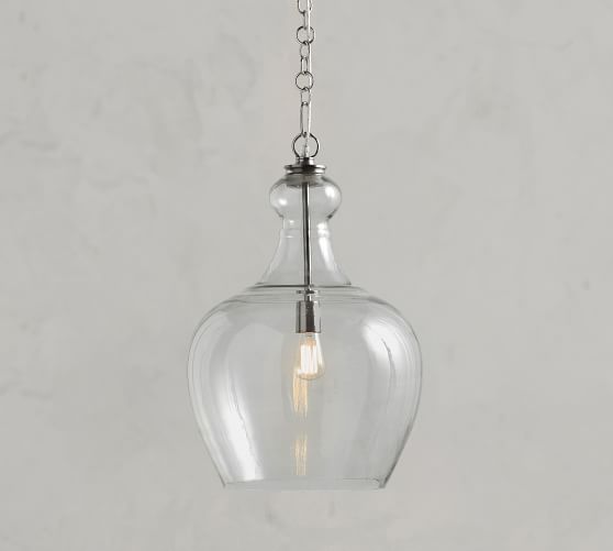 Flynn Recycled Glass Pendant, Oversized 