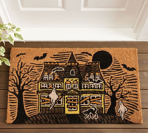 Bats Light Up Doormat | Pottery Barn