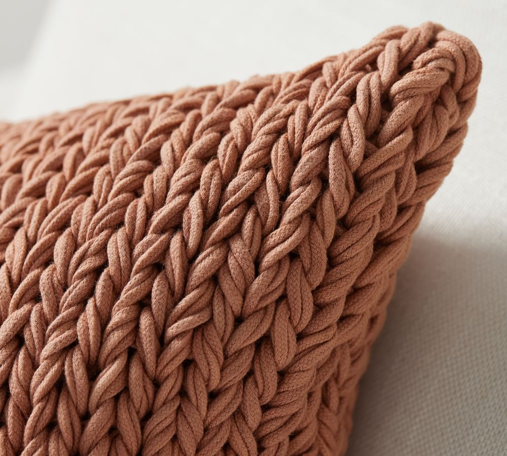 Chunky Sweater Handknit Pillow Cover Pottery Barn