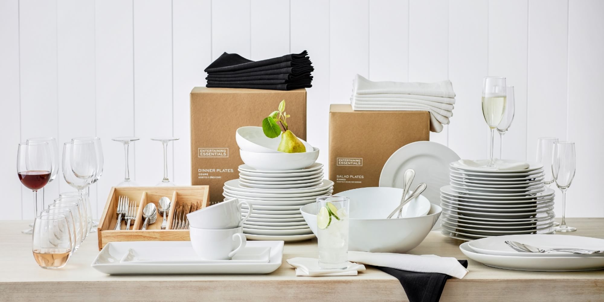 Entertaining Essentials Porcelain Meal Bowls - Set Of 12 | Pottery Barn