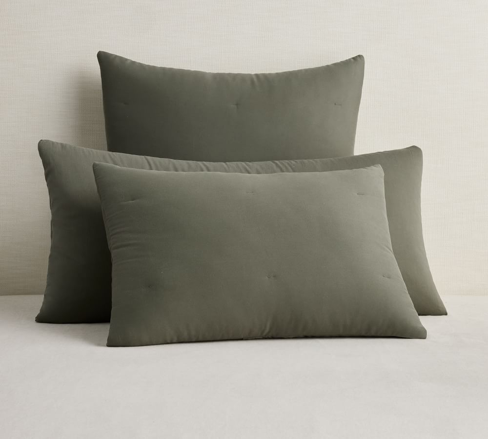 Dream Brushed Cotton Comforter Sham | Pottery Barn