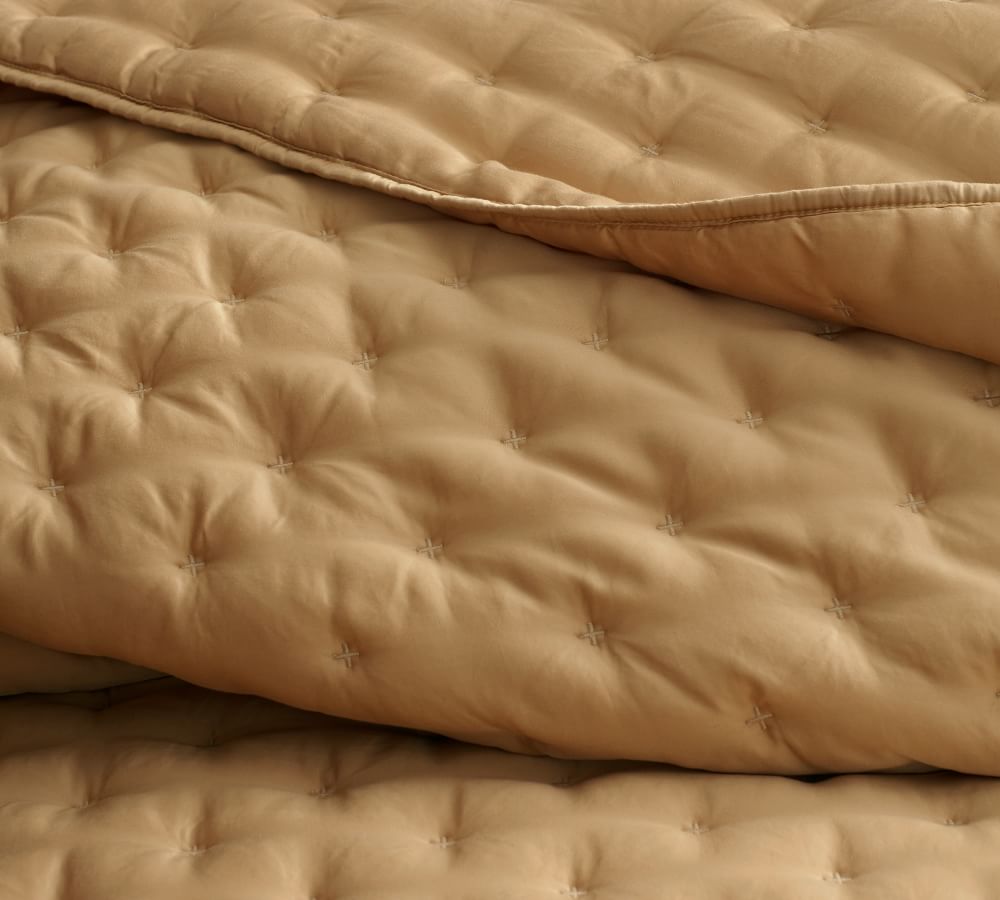 White Tencel™ Quilt & Sham Pottery Barn