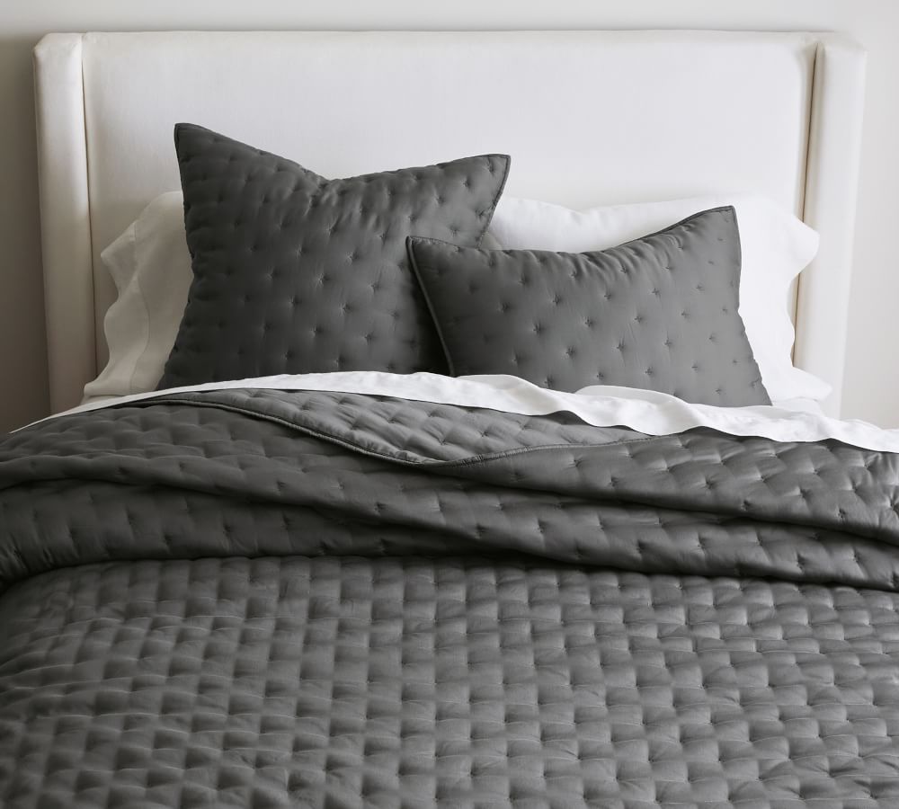 White Tencel™ Quilt & Sham Pottery Barn