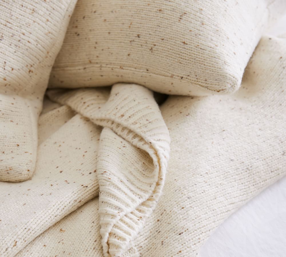 Cozy Sweater Knit Blanket Pottery Barn