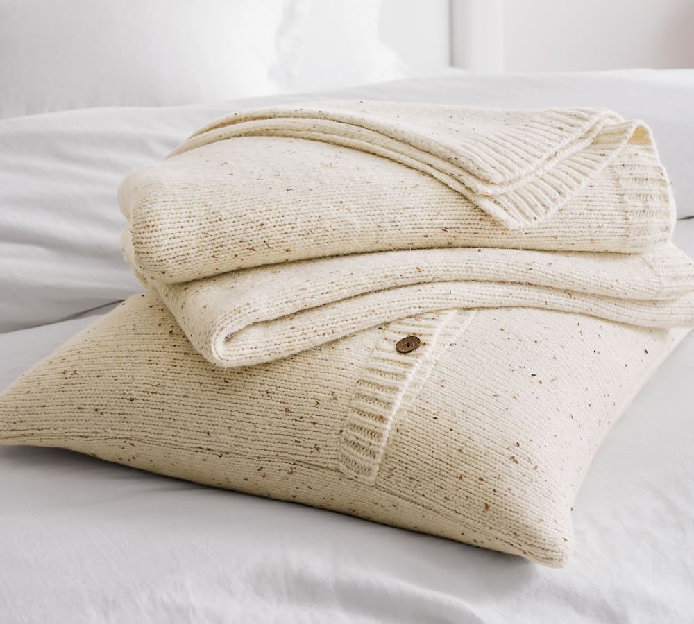 Cozy Sweater Knit Blanket Pottery Barn