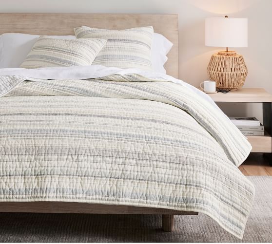 clayton striped duvet