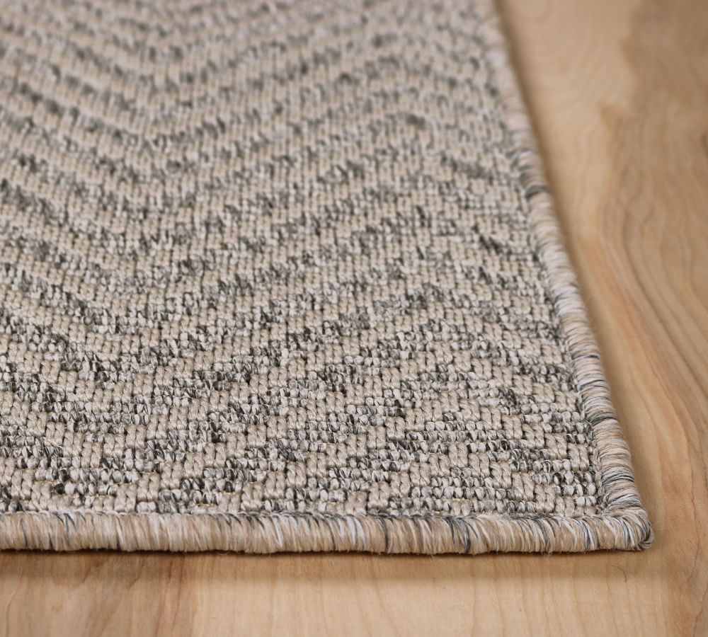 Custom Woven Chevron Indoor/Outdoor Rug Pottery Barn