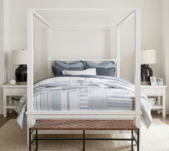 Farmhouse Canopy Bed | Wooden Beds 