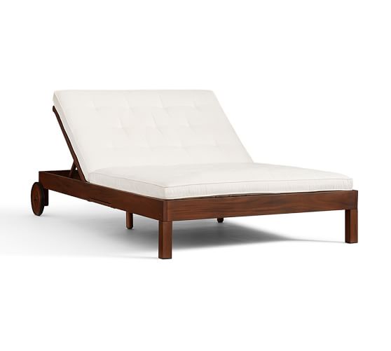 pottery barn double chaise