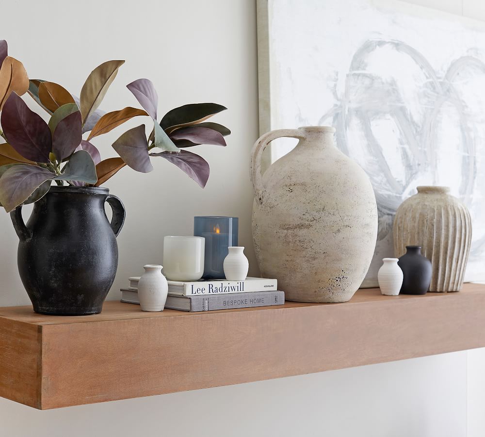 Handcrafted Weathered Terracotta Vases 