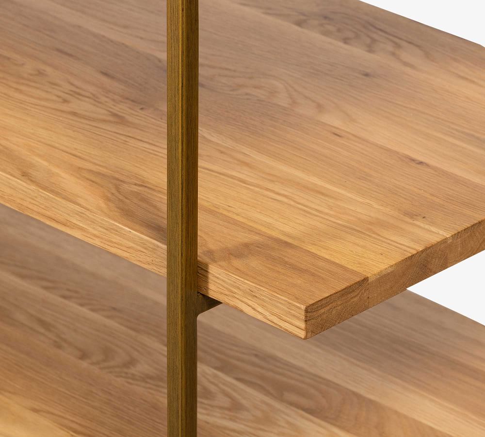 Modern 74" Marble Media Console Pottery Barn